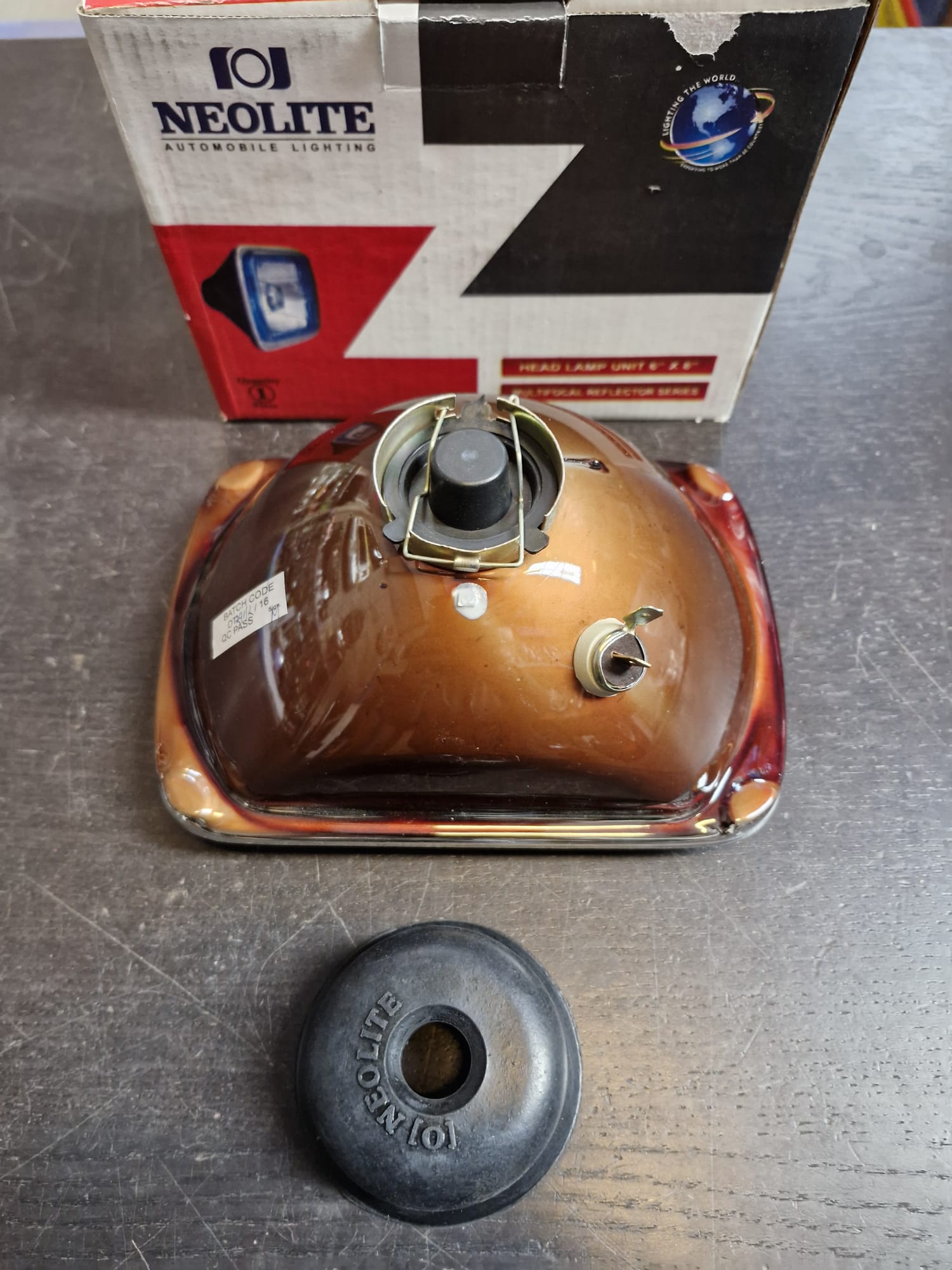 H4 koplamp 4x6 inch (single headlight) met E-keur. - Afbeelding 3
